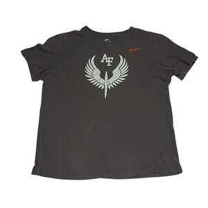 Nike We Run Boston Dri Fit Black Angel Wings T-Shirt